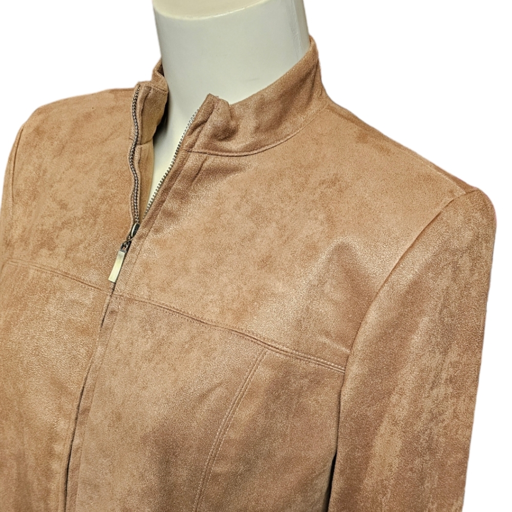 David Warren faux suede jacket. 8 - Picture 3 of 6